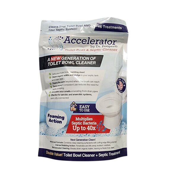 Accelerator by Dr. Pooper® Toilet Bowl & Septic Cleaner 16‎ Treatments - Picture 1 of 7
